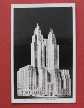 Postcard PC New York 1920-1940 Waldorf Astoria Hotel USA US United States